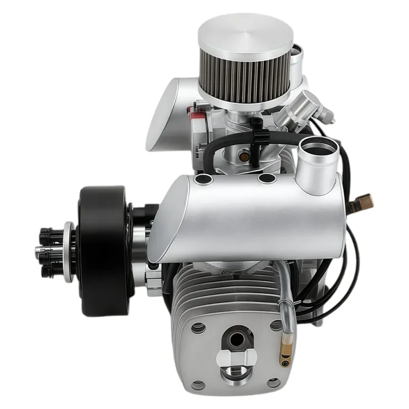 130cc Twin Cylinder Two Stroke Petrol Motor With EFI Integrated System RC Model Plane Power Engine
