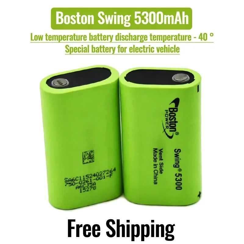 New Original Battery For BOSTON POWER SWING 5300 5300mAh 3.7V Low Temperature Fuel Lithium Batteries Cell 13A Discharge