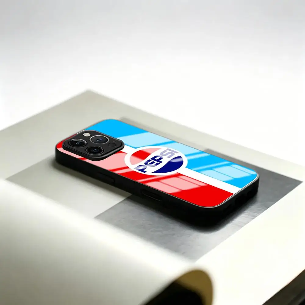 

Fashion ins luxury P-pepsi Phone Case For iPhone17 Air 16 e 15 14 13 12 11 Plus Mini Pro Max Glass Case