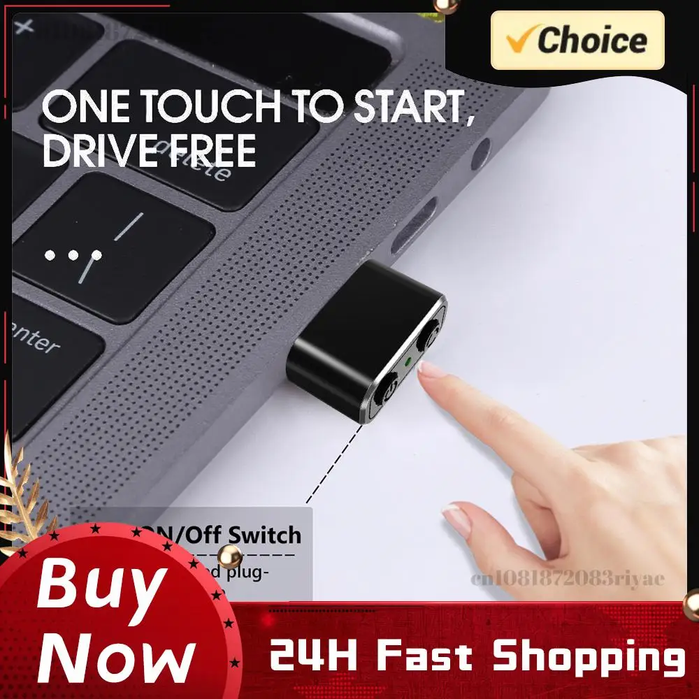 Mini Automatic Mouse Jiggler Mover 3 Track Mode Adjustable Automatic Move Cursor Undetectable Indicator Light for Laptop Desktop