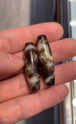 High oil coating 38mm*12mm Five Claw of Dragon Natural Agate Amulet Weathered Perfect Retro diy Dzi Bead Necklace