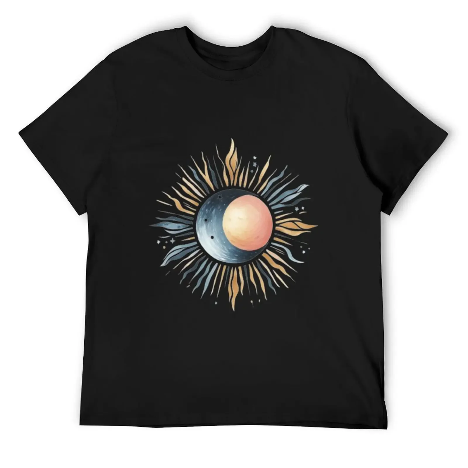 

Sun and Moon Aesthetic T-Shirt Blouse vintage graphic tee mens graphic t-shirts big and tall