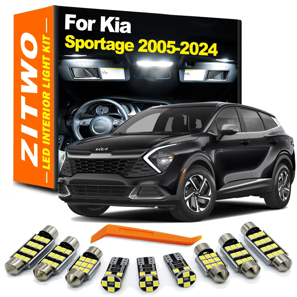 

Комплект светодиодных ламп для освещения салона, карты, номерного знака для Kia Sportage 2, 3, 4, 5 (2005-2024)