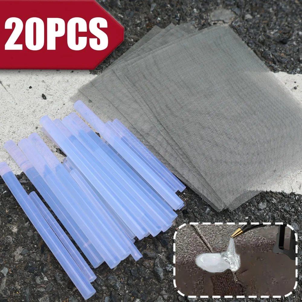 

Car Bumper Repair Kit Stainless Steel Mesh PP Welding Rods for Hot Stapler Welder Machine Universal Auto Body Plastic Repair Set