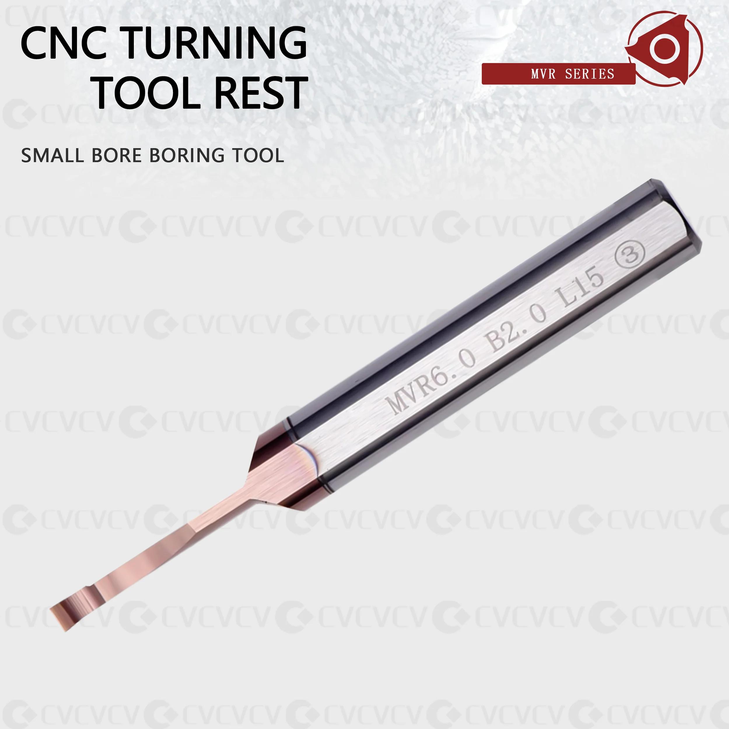 MVR series End Face Arc Anti-Seismic ขนาดเล็กรูรับแสงเครื่องมือที่น่าเบื่อ MVR6 MVR8 ร่องเครื่องมือที่น่าเบื่อ CNC เครื่องกลึง Groove เครื่องตัด