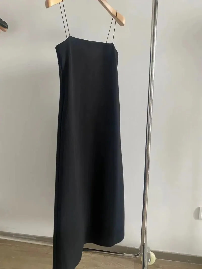

Summer New Inner Elastic Band Sexy Black Elegant Suspender Dress for Women