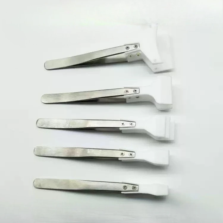 Wide‑Tip PTFE Wafer Tweezers, Large‑Opening Semiconductor Silicon Wafer Clamp, High‑Temp & Corrosion‑Resistant Lab Handling Tool