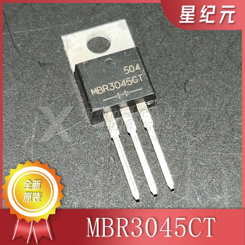 [IN STOCK] 1 Piece MBR3045CT in-Line TO-220 45V/30A Schottky Rectifier Diode  Brand-new Original