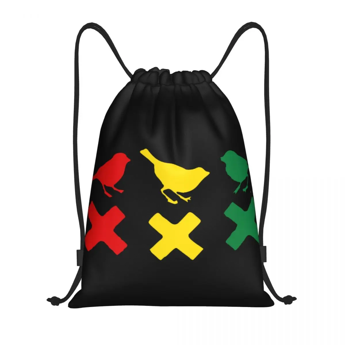 Custom Amsterdam Ajaxs Drawstring Bags for Training Yoga Backpacks Men Women 3 Little Birds Sports Gym Sackpack