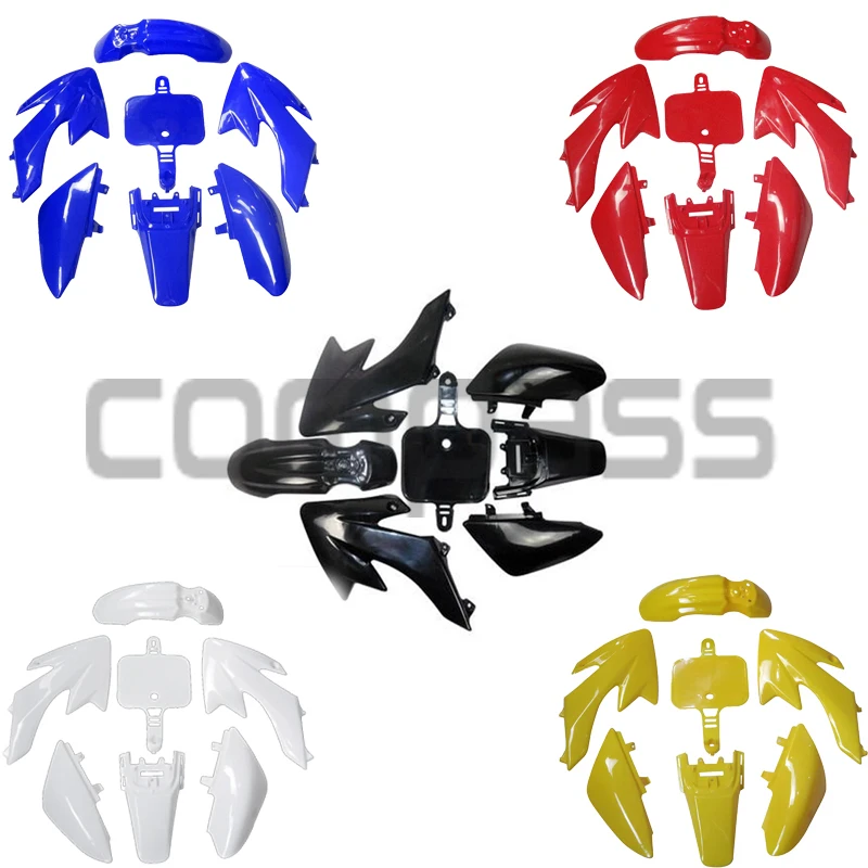 

Genuine Plastic Fender Body Fairing Full Set Motorcycle Cover For 50-160cc Honda XR50 CRF50 SDG SSR Baja Dirt Bike Pitbike