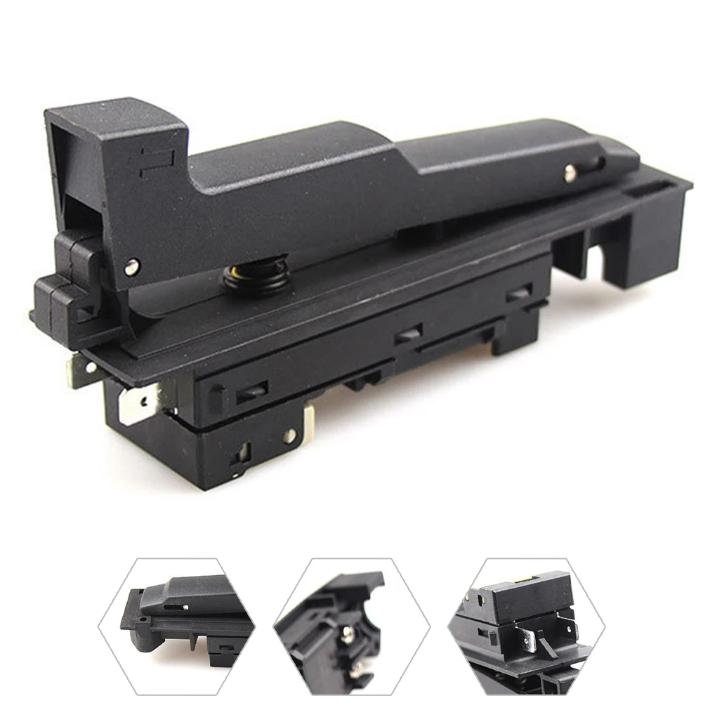 Button Angle Grinder Switch AC 220V/240V Black Grinding Accessories Plastic+metal For BOSCH GWS20-180/GWS20-230
