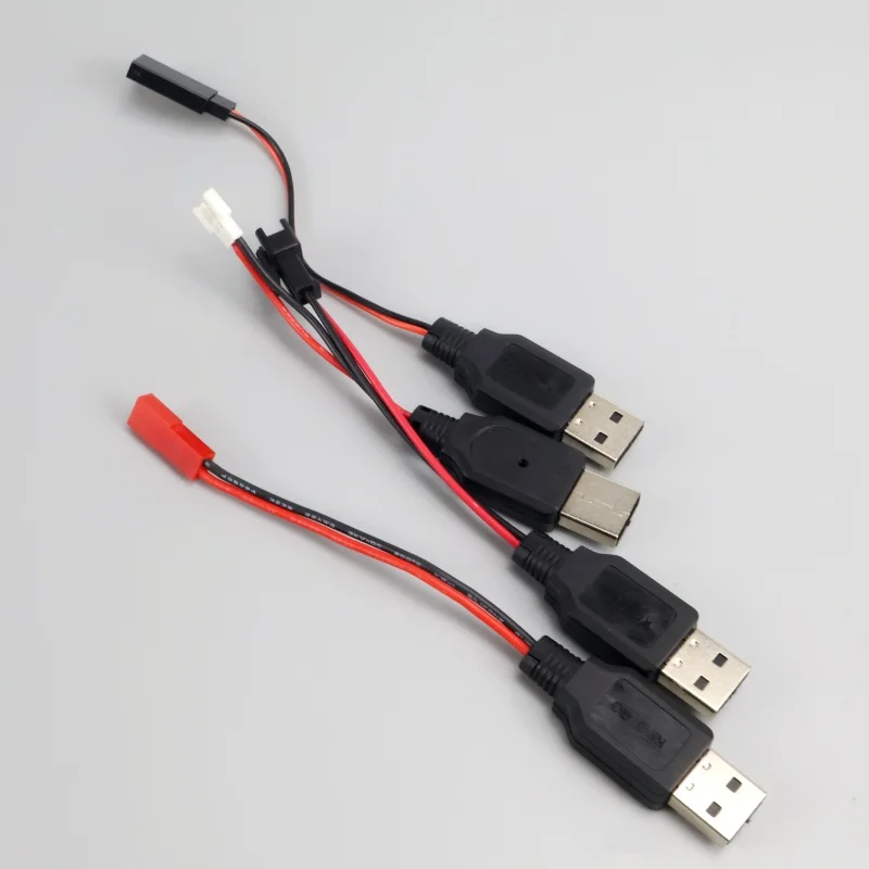 RC USB 充電 3.7V リチウム電池充電器ケーブル USB から JST /SM / フタバプラグ 3Rc ドローン クアッドコプター用