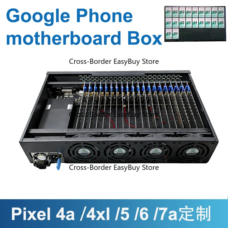 Goo--gle phone motherboard chassis farming box supports G--oogle Pixel 4a/4 XL/5/6/7a motherboards