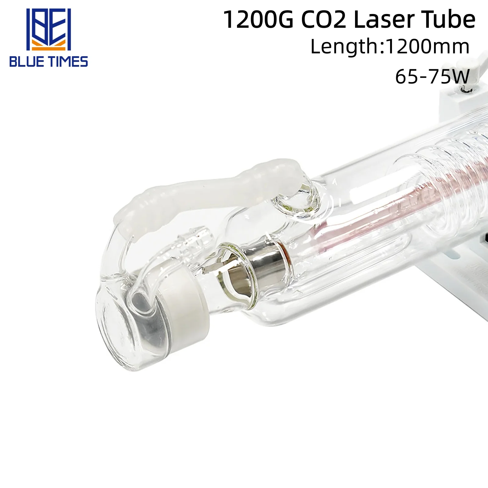 Bluetimes Yongli 65-75 واط CO2 أنبوب ليزر طول 1200 مللي متر ضياء 55 مللي متر مصباح ليزر زجاجي لقطع النقش بالليزر Co2 #4