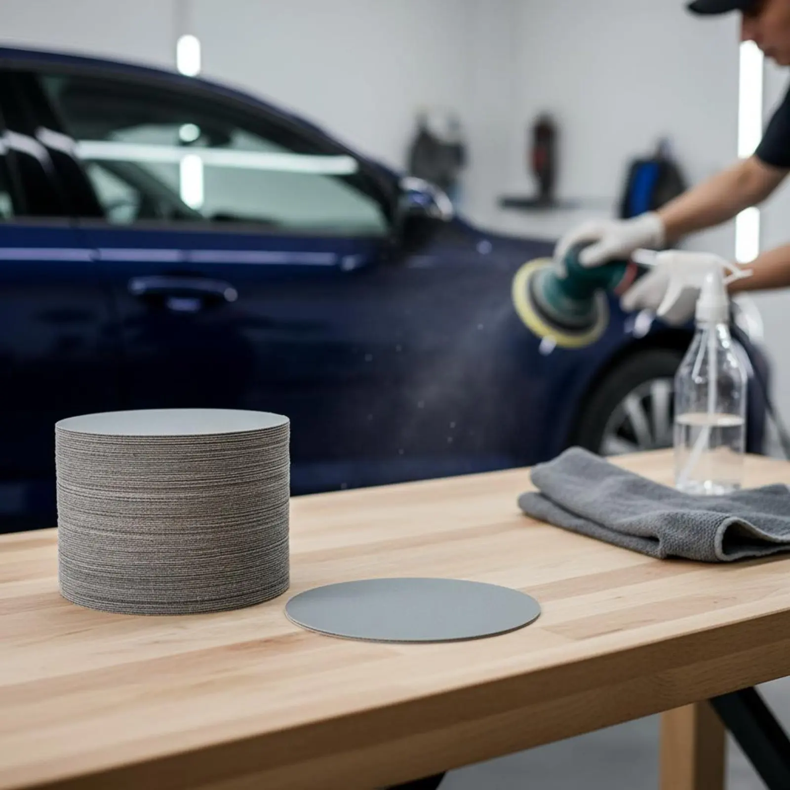 

Wet Dry Sanding Disc High Grit Self Adhesive Sanding Disc Abrasive Pad Waterproof Workshop Supply Fine Polishing for Auto Repair