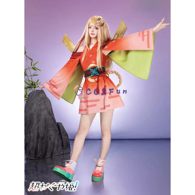 

Космическая принцесса Кагуя! Костюм для косплея Кагуя, игровая аниме-форма для вечеринок, одежда для ролевых игр на Хэллоуин, COSFun