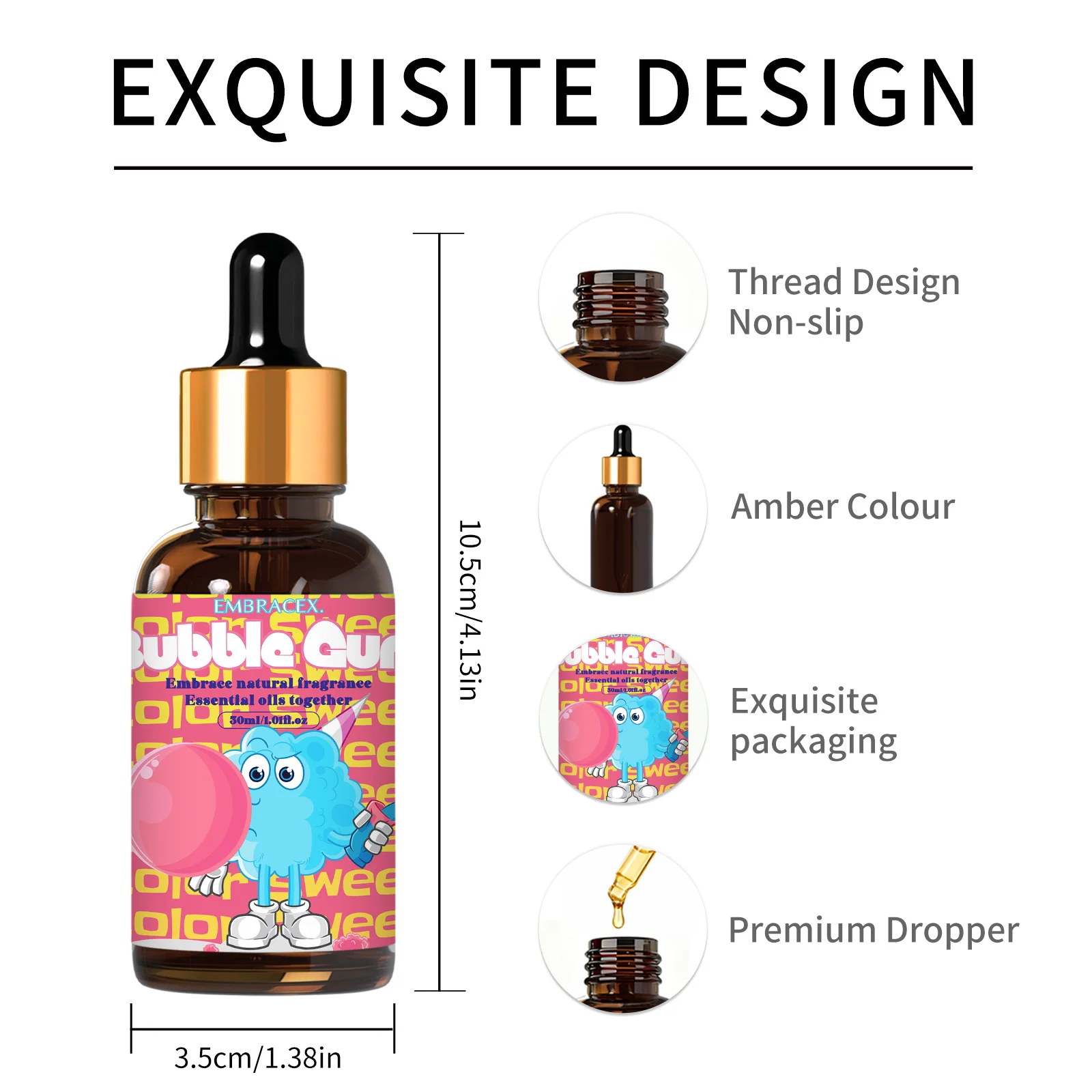 30ml Bubble Gum Fragrance Oils Car Air Freshener Oil Food Fragrance Oil Long Lasting Scent For Diffusers,Gift To Friends