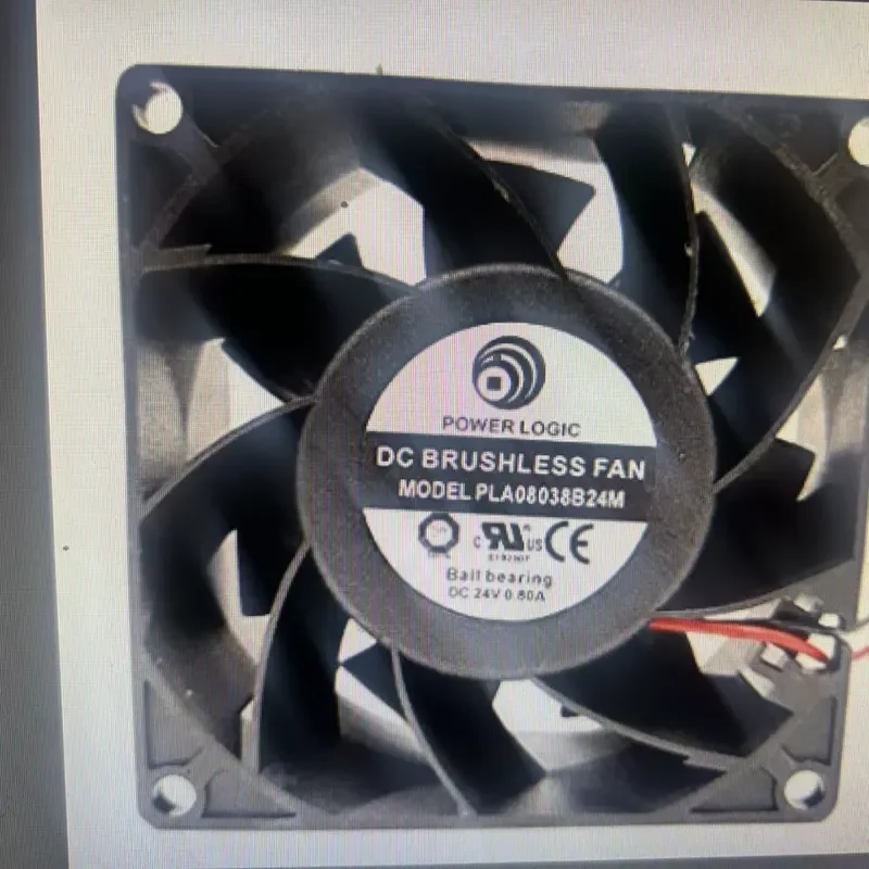 for PLA08038B24M 24V 0.80A 2-Wire Original Genuine 80x80x38mm Imported Axial Flow Fan