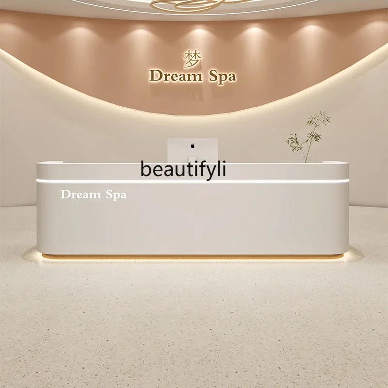 182C Dental Hospital Bar Counter Simple Modern Company Beauty Salon Yoga Center Confinement Center Dance Class Reception Desk