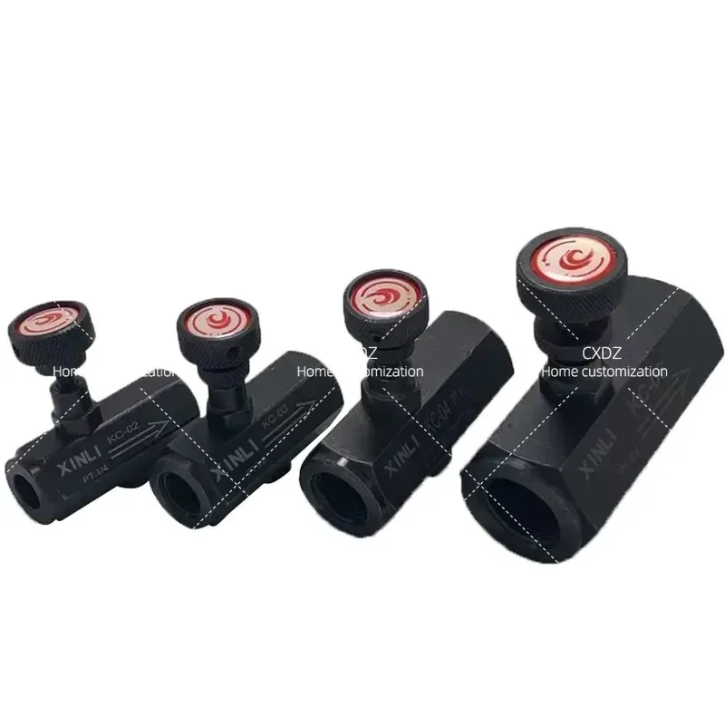 Hydraulic Tubular One Way Throttle Valve Speed Control Shut Off Valve KC 02  03  04  06 Flow Control Valve