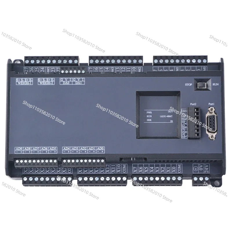 

P L C industrial control board FX3U LK3U-32MT 48MR10AD2DA 8-axis 2-way weighing controller