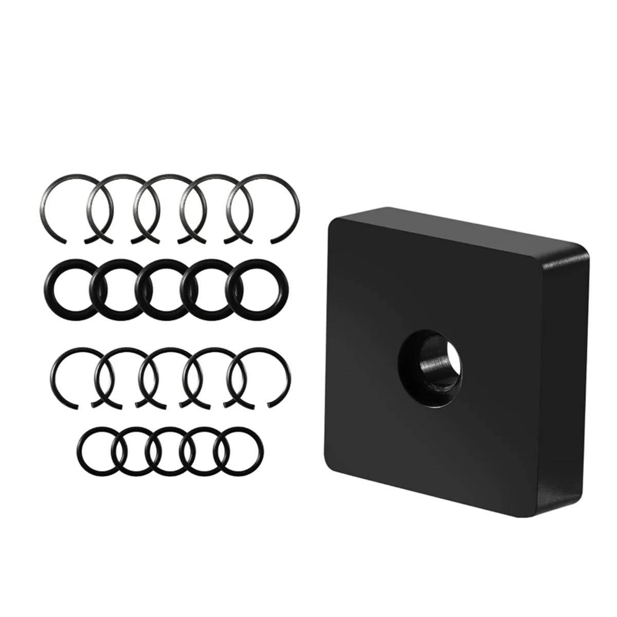 RTCX-1/2inch and 3/8inch Impact Retaining Ring Clip with O-Ring for Milwaukee Electric or Pneumatic Impact Wrenches