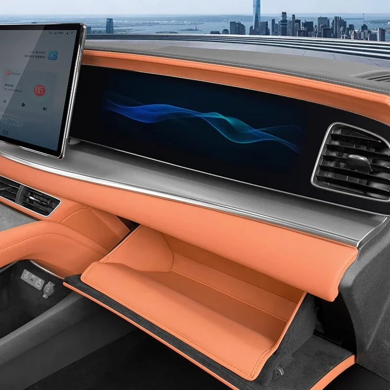 

Кожаный коврик для хранения перчаток для пассажира BYD SEALION 7, коврик для хранения