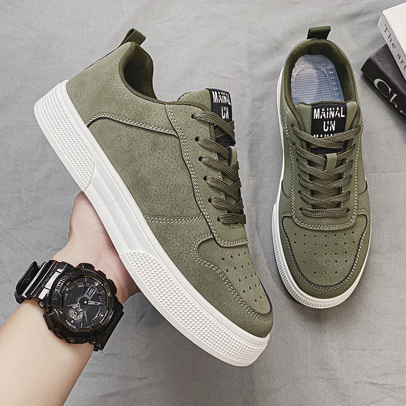 

Autumn new style board shoes men's plus size sports and leisure shoes thick soled fashionable student walking skateboard shoes