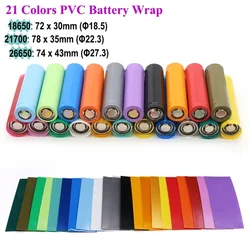 18650/26650/21700 PVC-Schrumpf schlauch Batterie Filmband vor geschnittene schrumpf bare Hülsen schläuche schützen Rohr abdeckung für Batterien wickeln