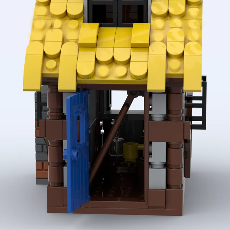 Castello medievale Modello Moc Mattoni da costruzione Modello di fattoria umana Tecnologia Blocchi modulari Regali Giocattoli di Natale Set di assemblaggio