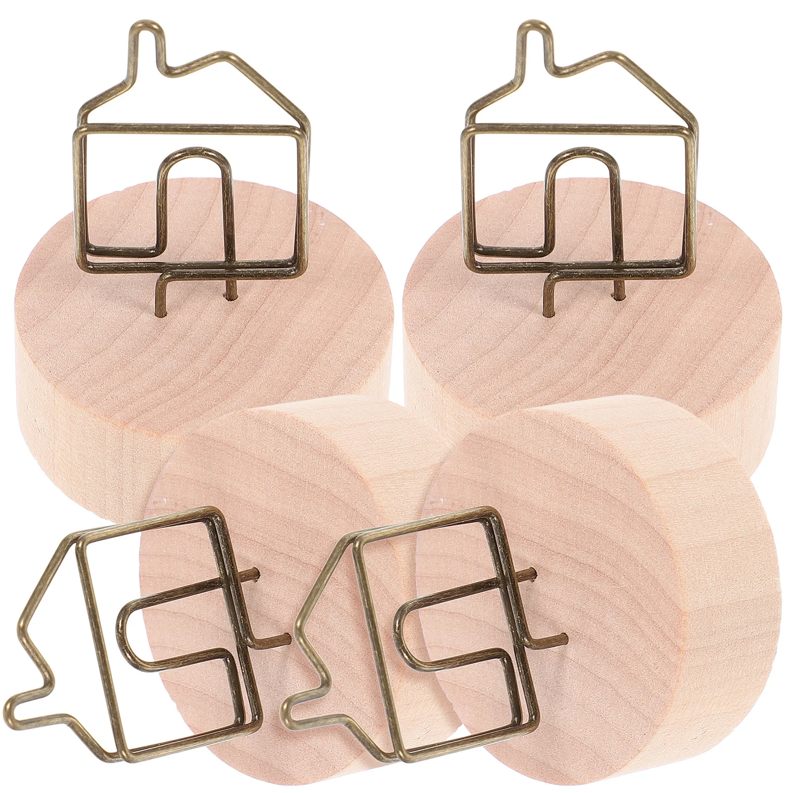 

4 Pcs Photo Notes Folder Memo Holder Holders Paper Clips Memorandum Table Number