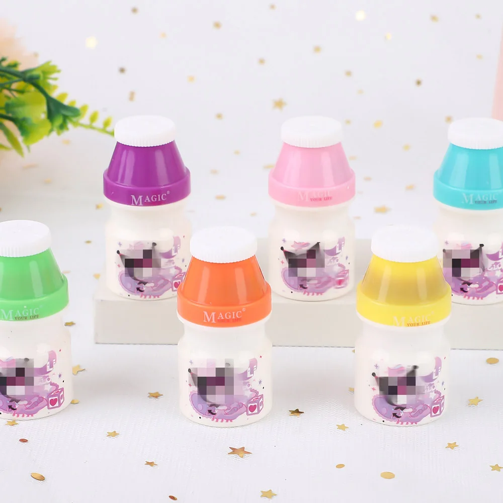 24pcs Cute Cartoon Drink Bottle Lip Gloss Set Glossy Moisturizing Non-sticky Lip Gloss Kawaii Women Lips Makeup Wholesale