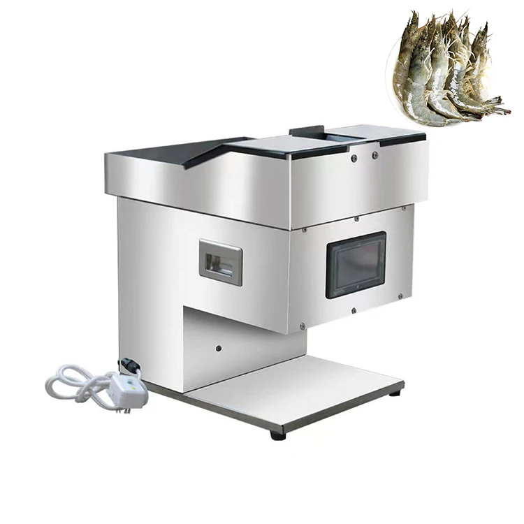 220v Prawn Prawns Line Removal With Open Automatic Shrimp Back Cutting Machine