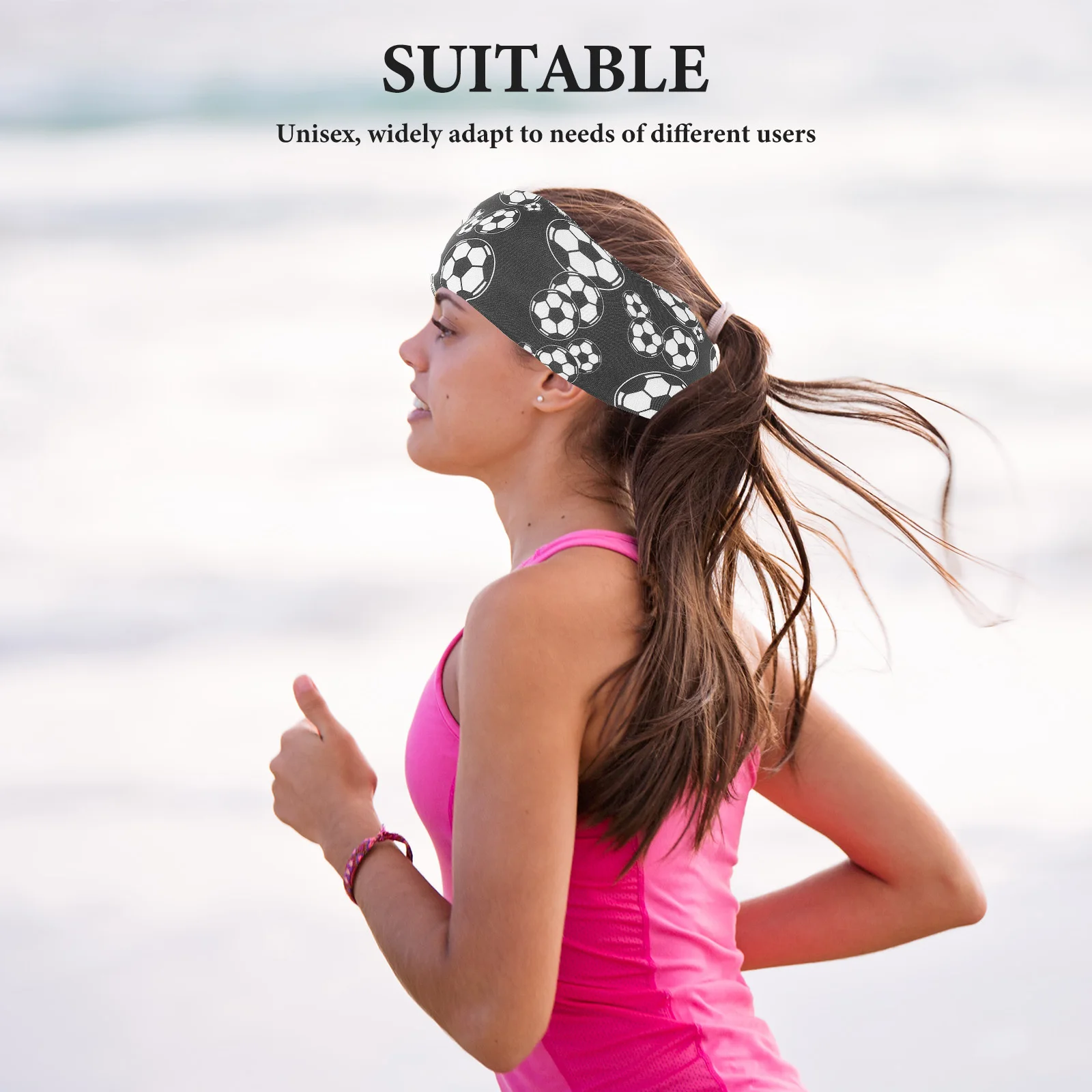 

3Pcs Sports Sweat-Wicking Headbands Elastic Comfort Workout Running Yoga Gym Hairbands Men Women Sports Headband Men