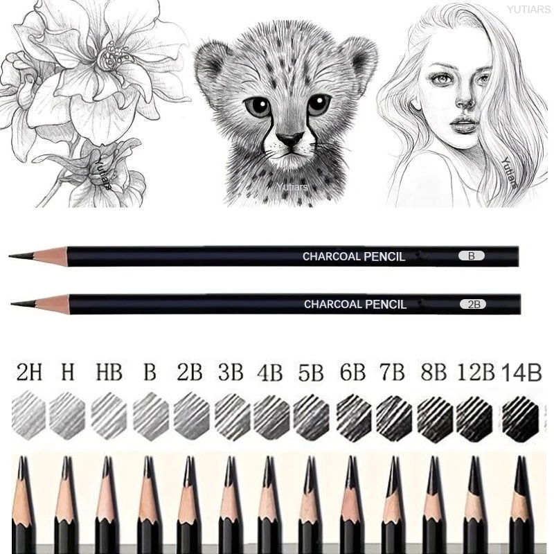 25 Pcs Drawing Sketching Coloring Set Drawing Pencils & Sketching Kit Art Tool Kit Professional Art Supplies Set