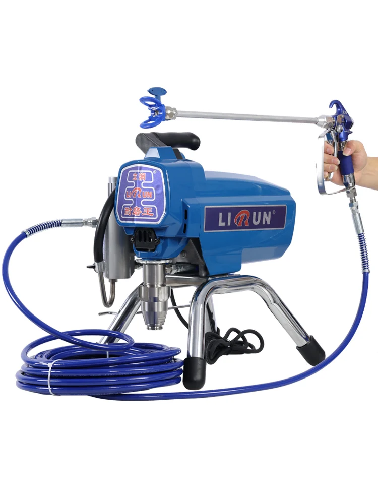 Lirun Electric High Pressure Airless Spraying Machine Plunger type Spray Latex Paint Coating High Power Household Fully Automati