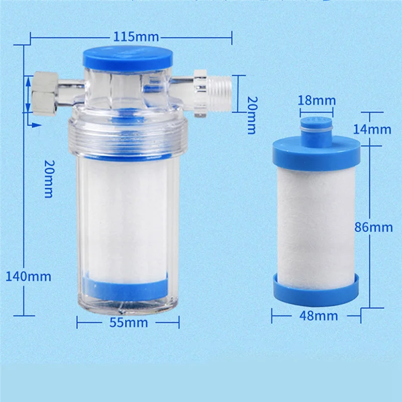 ABGR-5Pcs المنزلية إلى الشوائب الصدأ الرواسب غسالة سخان المياه دش تصفية المياه الجبهة جهاز تنقية مياه الصنبور سهلة ل