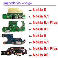 Usb Charger Board Dock For Nokia 5 5.1 Plus 6 6.1 Plus X5 X6 USB Charging Port Usb Plug Jack Connector Replacement