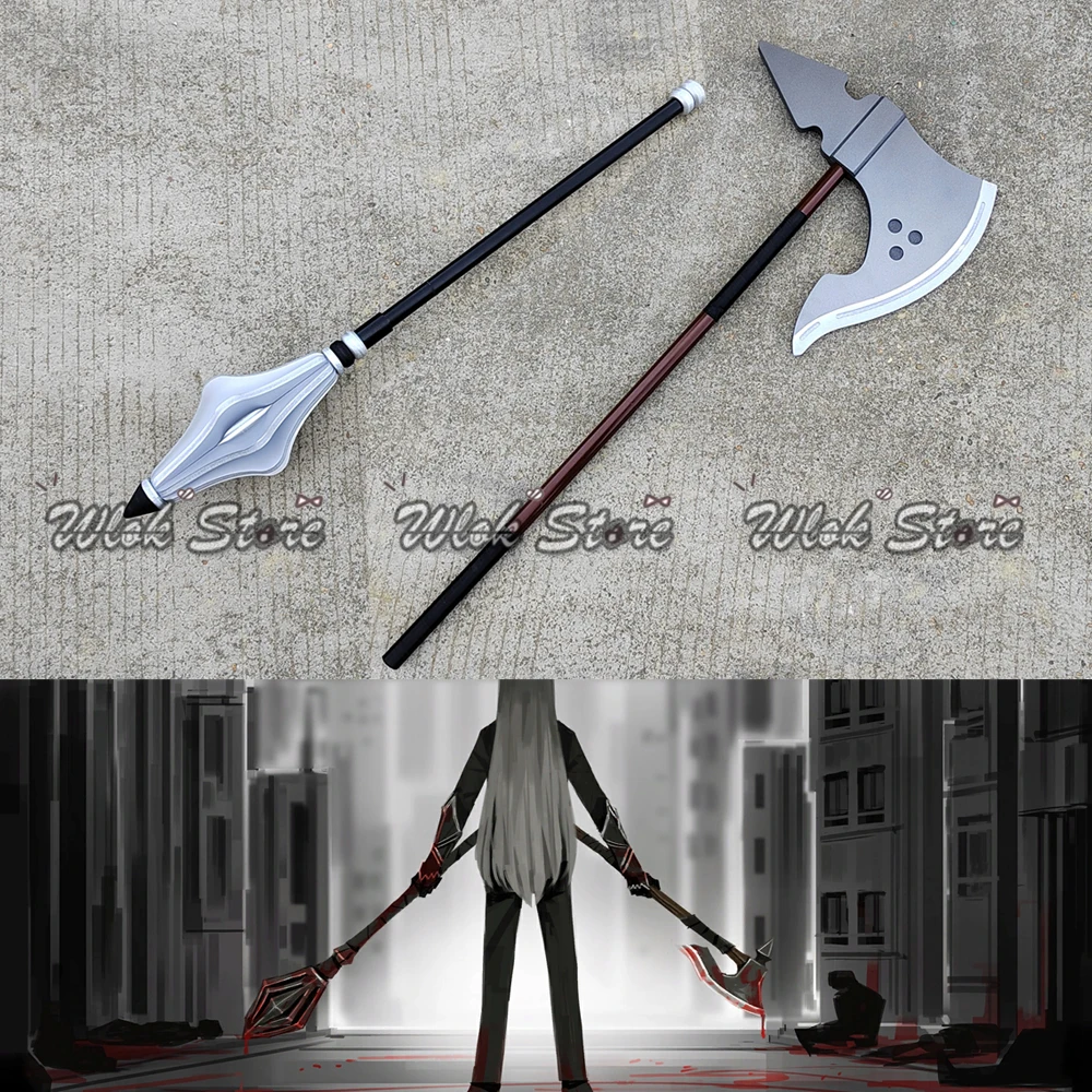 Jeu bibliothèque de Ruina Angelica Cosplay accessoires PVC 100 cm de Long marteau hache Anime Halloween fête carnaval jeu de rôle accessoires