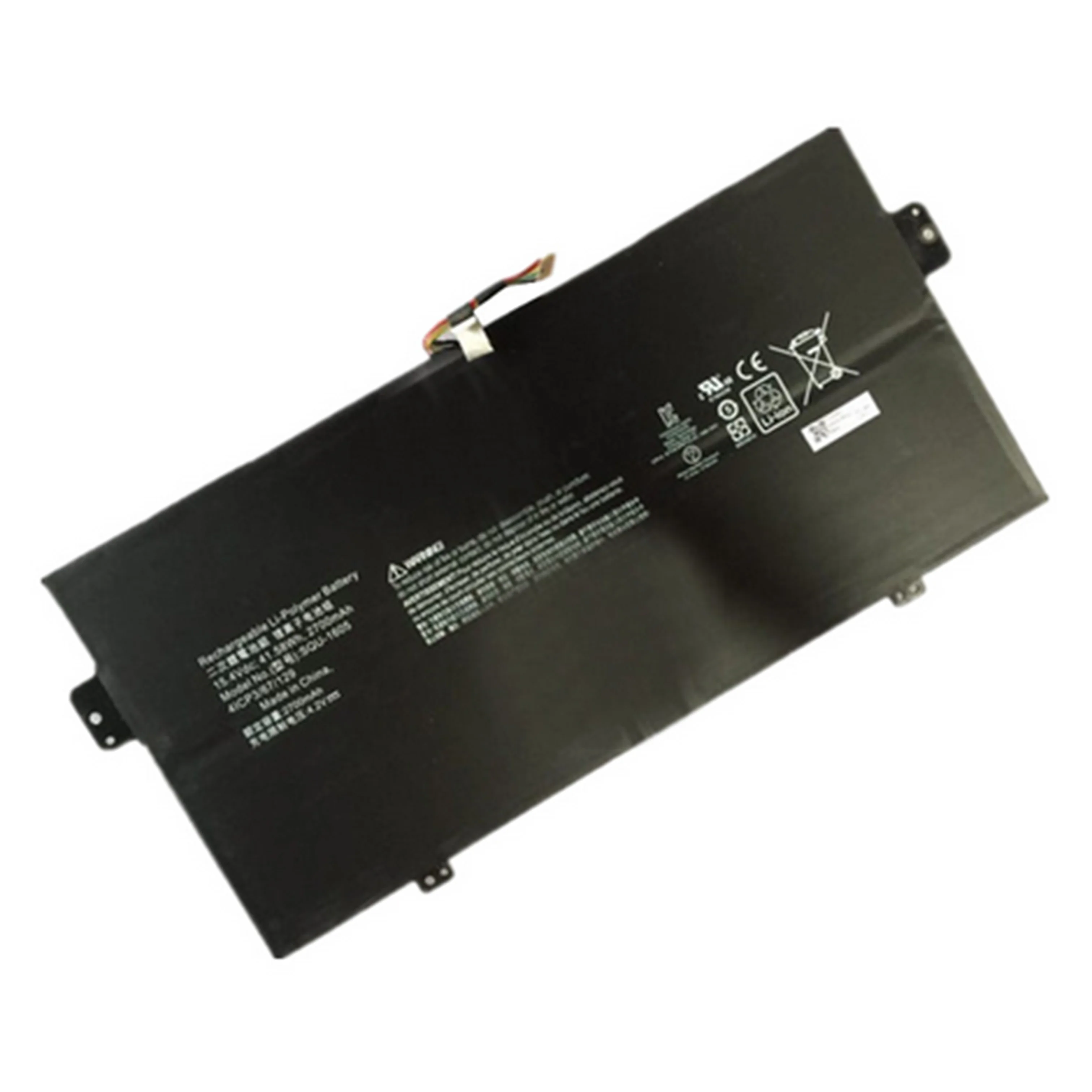 Batería Original de 15,4 V, 41.58wh/2700mAh, SQU-1605 para portátil ACER Swift 7 S7-371, ACER Spin 7 SF713-51 41CP3/67/129