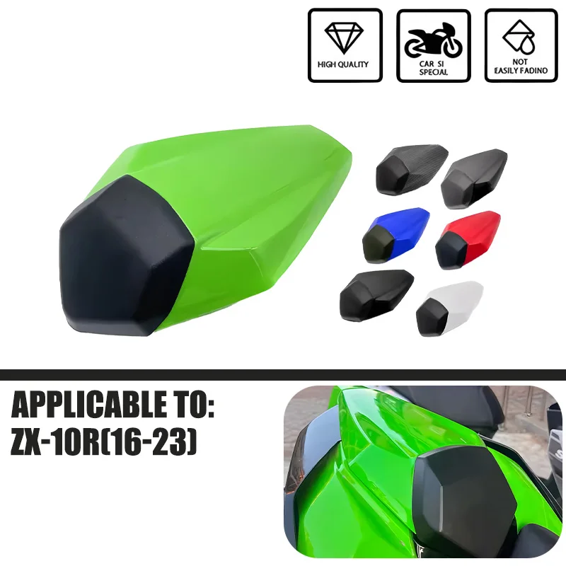 For Kawasaki Ninja ZX10R 2016 2017 2018 2019 2020 2021 2022 2023Green Pillion Rear Seat Cover Cowl Solo Passenger Fairing ZX-10