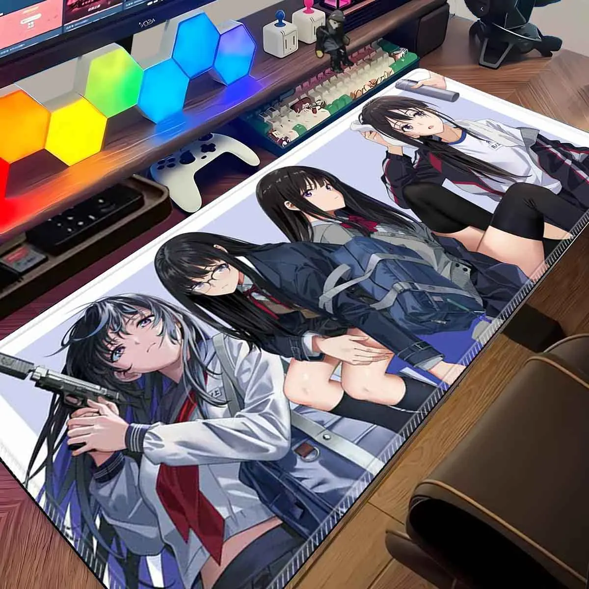 

Large Anime Mouse Pad LycoReco MousePad Game Takina Inoue Gamer Keyboard Desk Mat Non-Slip Anime Waifu Mousepad Desk Mice Mat