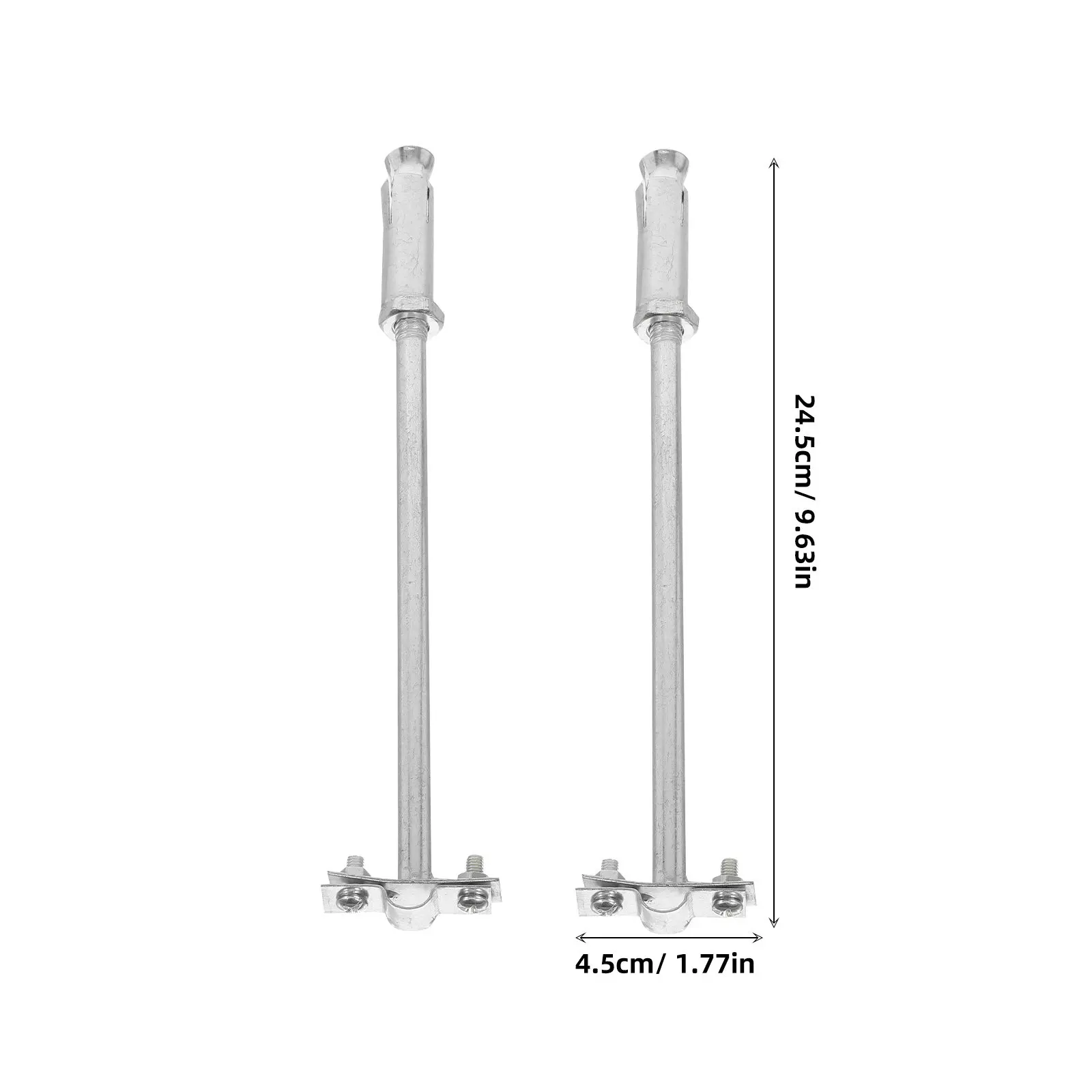 4Pcs Heavy-Duty Adjustable Lightning Rod Support Bracket for Outdoor Lightning Protection Expandable Wall Mount Compatible with