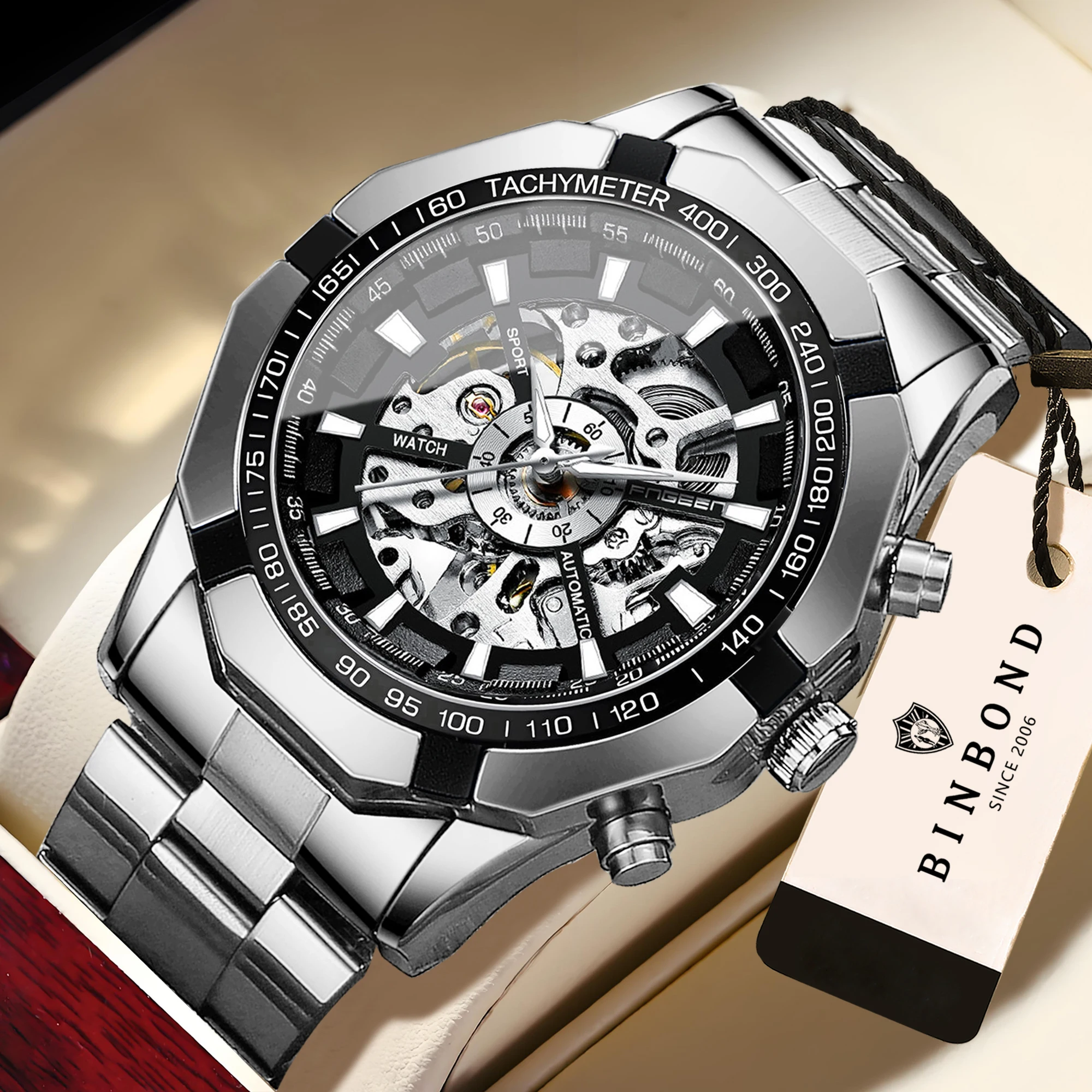 BINBOND Orologio Automatico da - Tourbillon Movement Watch recensione e prezzo