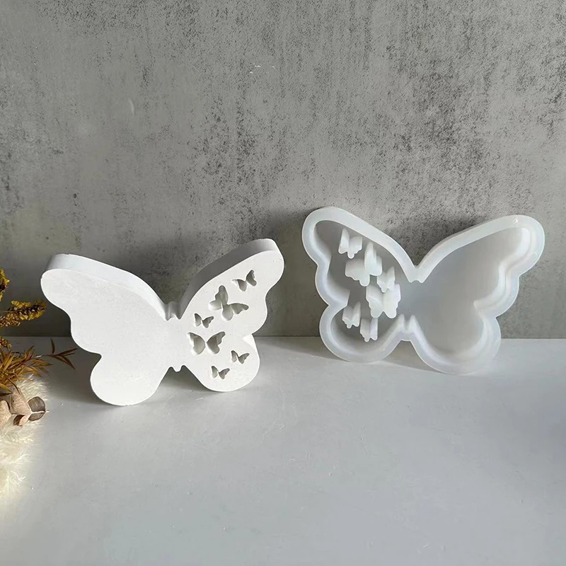 Butterfly Silicone Molds Butterfly Gypsum Concrete Moulds Home Decoration Resin Mold Aromatherapy Mould