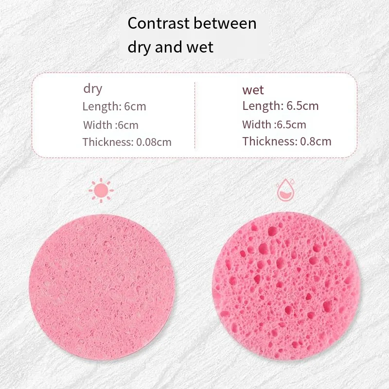 10/20/30pcs Cleansing Sponges Face Scrubber Sponge Compressed Facial Exfoliation Sponge  Makeup Removal Sponge Pad