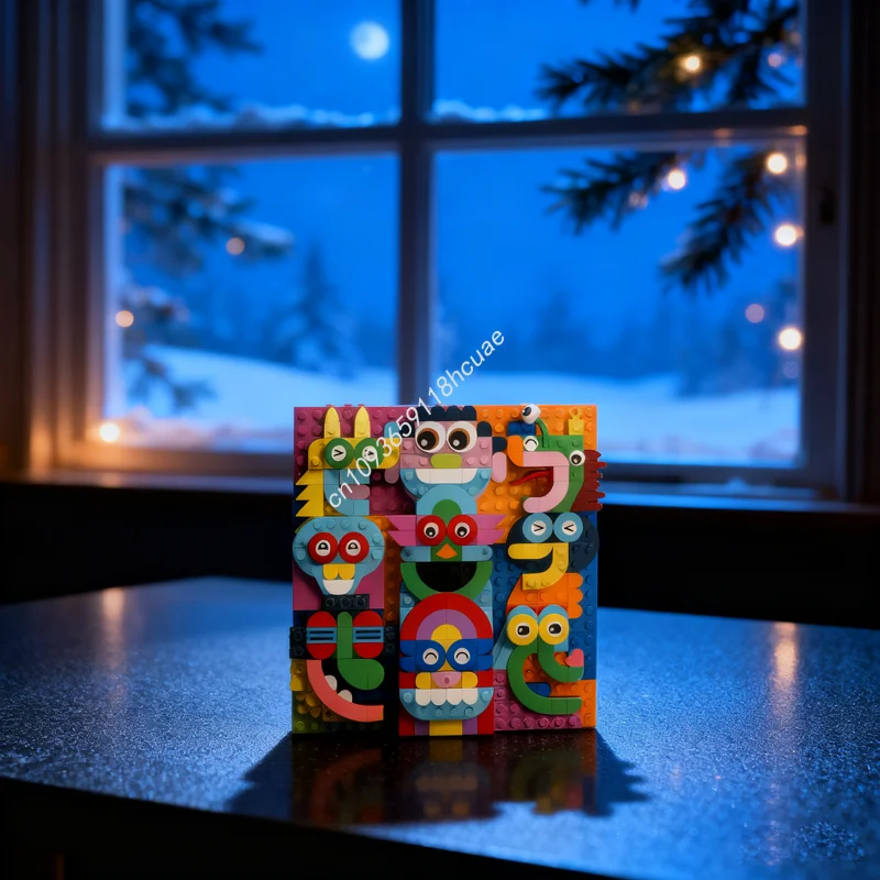 

413 шт. MOC головы крышка модель строительные блоки конструкция сборка DIY творческое образование рождественские подарки кирпичные игрушки на день рождения