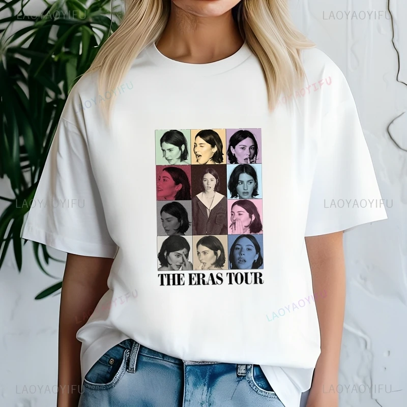 المغني الشهير جرايسي أبرامز الكلاسيكية المشارك أزياء طباعة تي شيرت، أعلى عارضة طاقم الرقبة قصيرة الأكمام المرأة تي شيرت #4