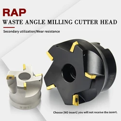 Rosto moinho inserir cortador, fresa CNC, RAP 300R/400R 50-22-4T 63-22-4T 80-27-5T 100-32-6T 75 graus de cabeça positiva APMT