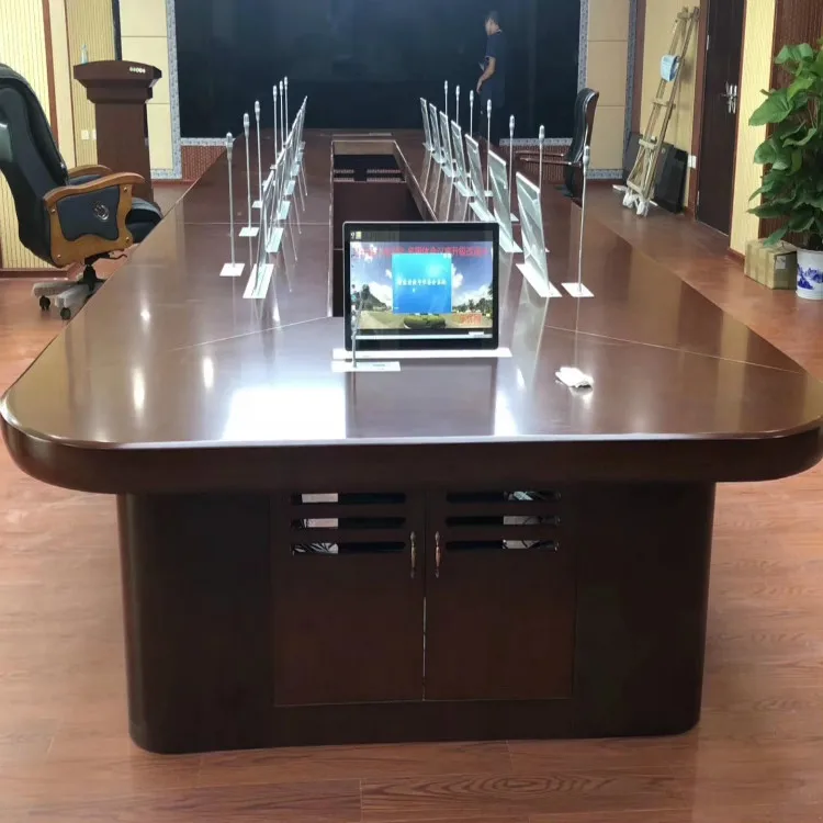 

Meeting Room System Vertical Lcd Hidden Table Monitor Lift Audio Conference System